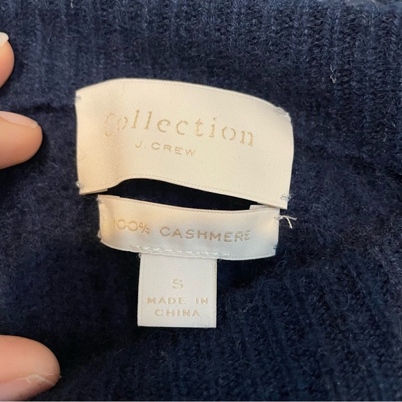 J Crew Collection| 100% Cashmere Crewneck Sweater side slits tunic - Picture 2 of 5